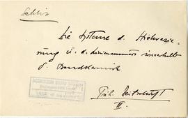 Fiszka z odręcznymi notatkami bibliograficznymi Józefa Żurowskiego  strona 1: "Schliz  Die S...