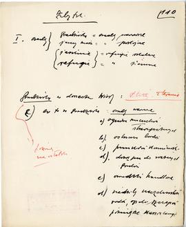 Rękopis dziewięciu wykładów Józefa Żurowskiego pt. "Osadnictwo przedhistoryczne w dorzeczu G...