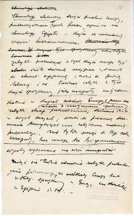 Rękopis jedenastu wykładów Józefa Żurowskiego pt. "Epoka bronzu ze szczególnem uwzględn. pod...