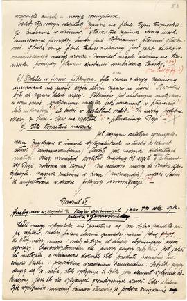 Rękopis pracy doktorskiej Józefa Żurowskiego pt. Wykopalisko z Jakuszowic Małych na tle pokrewnyc...