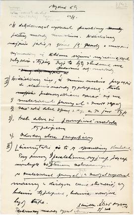 Rękopis jedenastu wykładów Józefa Żurowskiego pt. "Epoka bronzu ze szczególnem uwzględn. pod...