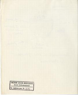 Zespół odręcznych notatek Józefa Żurowskiego (w tym opisy zabytków i zapiski bibliograficzne) wra...