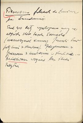 Notes Józefa Żurowskiego z odręcznymi notatkami na temat bieżących znalezisk archeologicznych  st...