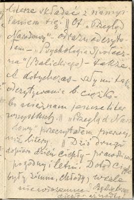 Notatnik nr 93 z odręcznymi notatkami Erazma Majewskiego z okresu od 06.06.1919 r. do 03.12.1919 ...