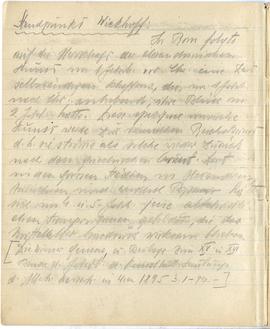 Brulion Józefa Żurowskiego z notatkami w języku niemieckim z okresu studiów w Wiedniu  strona 5