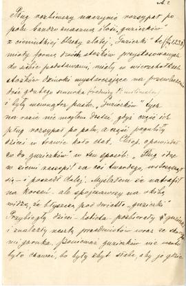 List od Jana Lesieckiego do Redakcji rocznika "Światowit" z dnia 22.03.1899 r. (rękopis...