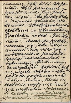 Notatnik nr 92 z odręcznymi notatkami Erazma Majewskiego z okresu od 25.12.1918 r. do czerwca 191...