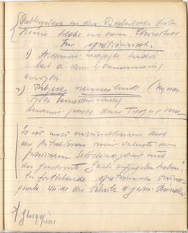 Brulion Józefa Żurowskiego "Żurowski 1918" z notatkami w języku niemieckim z okresu stu...