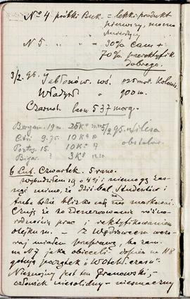 Notes nr 48 z wpisami odręcznymi  Erazma Majewskiego z okresu 08.08.1895 r.-06.03.1896 r.  strona.