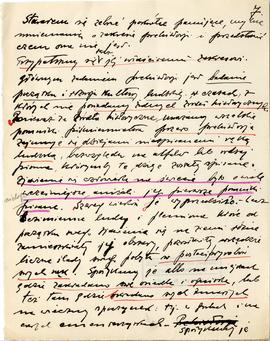 Rękopis wykładów Józefa Żurowskiego z zakresu archeologii przedhistorycznej  strona 13: "[…]...