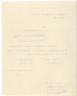 Maszynopis. Pismo Prezydium Państwowego Grona Konserwatorów Zabytków Przedhistorycznych nr 587/VI...