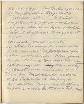 Brulion Józefa Żurowskiego z notatkami w języku niemieckim z okresu studiów w Wiedniu  strona 28