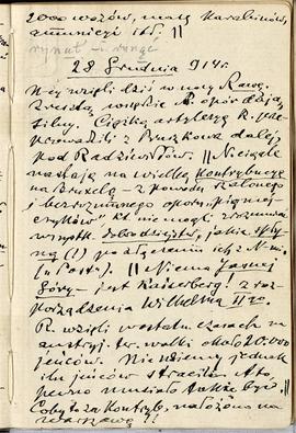 Notatnik nr 80 z odręcznymi notatkami Erazma Majewskiego z okresu od 26.12 1914 r. do 11.02.1915 ...