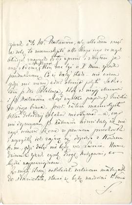 List od prof. M. Łomnickiego do Erazma Majewskiego (rękopis)  strona 3