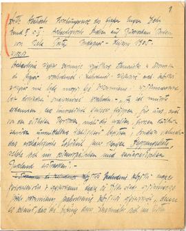 Brulion Józefa Żurowskiego zawierający zbiór luźnych kartek z notatkami w języku polskim i niemie...