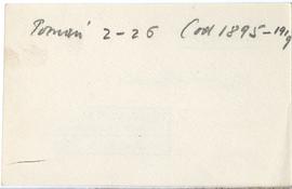 Fiszka z odręcznymi notatkami bibliograficznymi Józefa Żurowskiego  strona 2: "Poznań od 2-2...