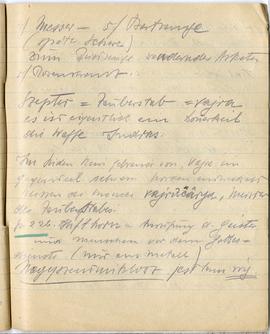 Brulion Józefa Żurowskiego z notatkami w języku niemieckim z okresu studiów w Wiedniu  strona 62