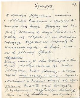 Rękopis trzech wykładów Józefa Żurowskiego pt. "Okres Wikingów w Skandynawji" z roku ak...