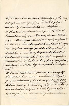 List od Szczęsnego Jastrzębowskiego do Erazma Majewskiego (rękopis)  strona 3