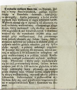 Wycinek prasowy (luzem w uszkodzonej kieszonce przedniej okładki notesu nr 9) z gazety z informac...