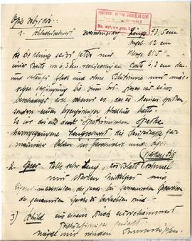 Brulion Józefa Żurowskiego zawierający zbiór luźnych kartek z notatkami w języku polskim i niemie...