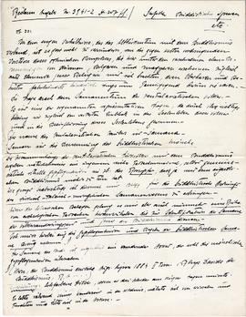 Odręczne wypisy Józefa Żurowskiego w języku polskim i niemieckim z artykułu G. Supki Buddhistisch...