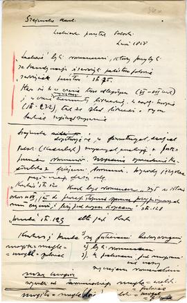 Rękopis dwudziestu ośmiu wykładów Józefa Żurowskiego pt. "Zagadnienie Kopca Krakusa na tle z...