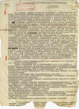 Maszynopis odpisu pisma Włodzimierza Antonieiwcza do Zarządu Polskiego Towarzystwa Prehistoryczne...