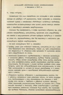 Państwowe Muzeum Archeologiczne w Warszawie. Sprawozdanie z działalności w roku 1987.   Maszynopi...