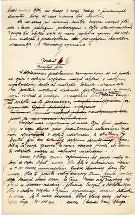 Rękopis pracy doktorskiej Józefa Żurowskiego pt. Wykopalisko z Jakuszowic Małych na tle pokrewnyc...