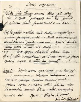 Brulion Józefa Żurowskiego zawierający zbiór luźnych kartek z notatkami w języku polskim i niemie...