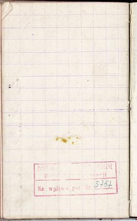 Notes nr 28 z wpisami odręcznymi  Erazma Majewskiego z okresu od 24.02.1887 r.-14.07.1887 r.  str...