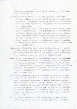 Państwowe Muzeum Archeologiczne w Warszawie. Sprawozdanie z działalności w roku 1991.  Maszynopis...