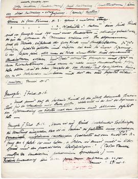 Odręczne notatki Józefa Żurowskiego na temat analogii do zabytków z Jakuszowic Małych  sporządzon...