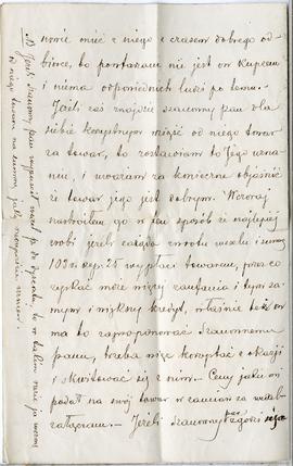 List z Moskwy do Erazma Majewskiego  dat. grudzień 1882 r.: "[pa]nowie mieć z niego z czasm ...