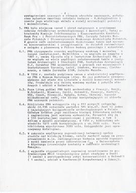 Państwowe Muzeum Archeologiczne w Warszawie. Sprawozdanie z działalności w roku 1994.  Maszynopis...