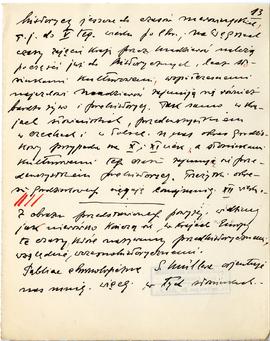 Rękopis wykładów Józefa Żurowskiego z zakresu archeologii przedhistorycznej  strona 25: "[…]...
