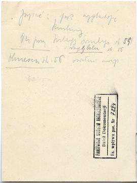 Zaproszenie od Marji Piotrowskiej dla Józefa Żurowskiego na podwieczorek w dniu 16.06.1924 r.  st...