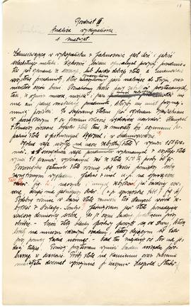 Rękopis pracy doktorskiej Józefa Żurowskiego pt. Wykopalisko z Jakuszowic Małych na tle pokrewnyc...