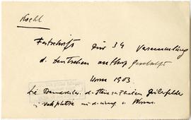 Fiszka z odręcznymi notatkami bibliograficznymi Józefa Żurowskiego  strona 1: "Koehl  Die Ba...