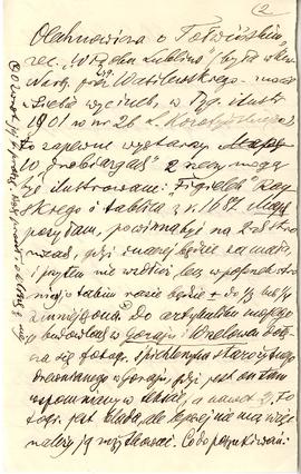 List od Hieronima Rafała Łopacińskiego do Erazma Majewskiego (rękopis)  strona 2