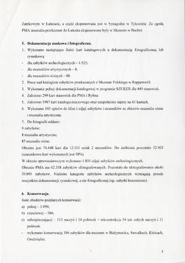 Państwowe Muzeum Archeologiczne w Warszawie. Sprawozdanie z działalności w roku 1998.  Maszynopis...