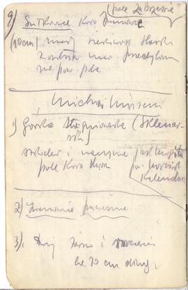 Fragment dziennika Józefa Żurowskiego pt. "Bieżące wiadomości o wykopaliskach" z odręcz...
