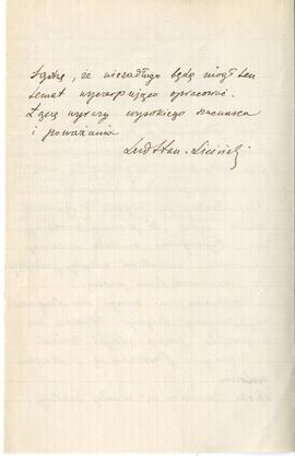 List od Ludwika Licińskiego do Erazma Majewskiego (rękopis)  strona 2