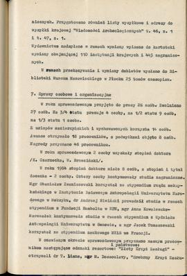 Państwowe Muzeum Archeologiczne w Warszawie. Sprawozdanie z działalności w roku 1984. Mszynopis. ...