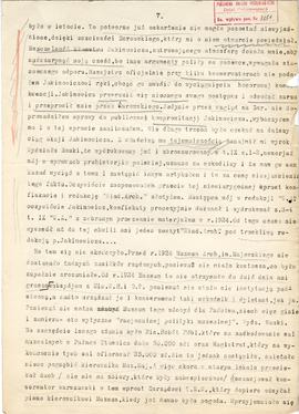 Maszynopis kopii listu Włodzimierza Antoniewicza do Józefa Kostrzewskiego z dnia 8.12.1927 r. w s...