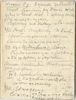 Notatnik nr 63 z odręcznymi notatkami Erazma Majewskiego z okresu od III 1905 r. do 23.07.1906 r....