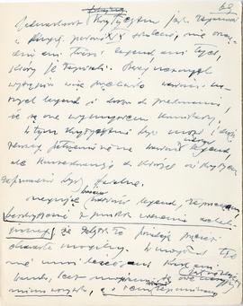Rękopis dwudziestu ośmiu wykładów Józefa Żurowskiego pt. "Zagadnienie Kopca Krakusa na tle z...