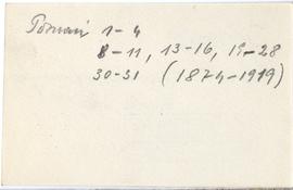 Fiszka z odręcznymi notatkami bibliograficznymi Józefa Żurowskiego  strona 2: "Poznań 1-4 […...