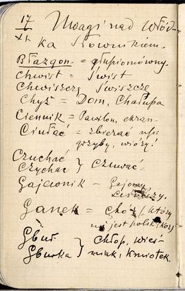 Notes nr 24 z wpisami odręcznymi  Erazma Majewskiego z okresu od 05.10.1885 r.-04.02.1886 r.  str...